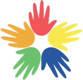 Arlinger Schule Logo (Bunte Hände, welche einen Kreis bilden)